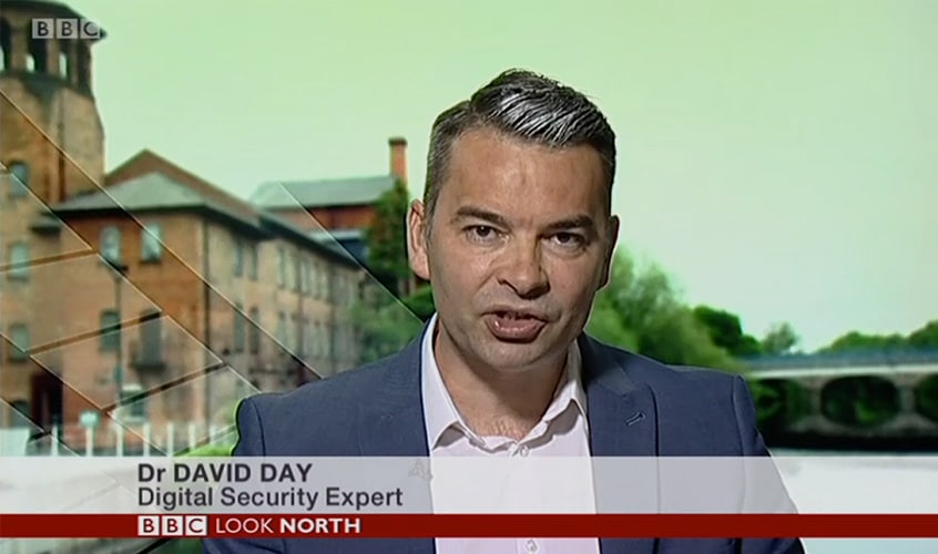 Dr David Day on BBC Look North – Discussing the Planet York App hack