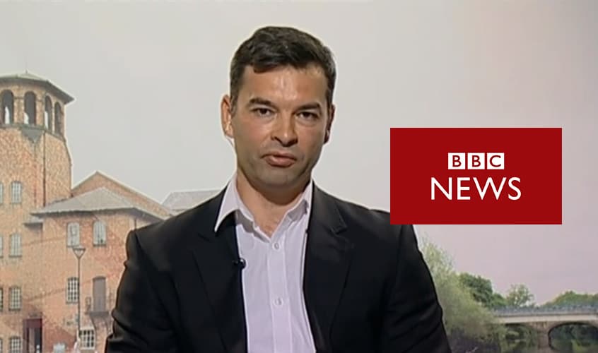 Dr David Day on BBC world news discussing British Airways £183 million ICO intent to fine