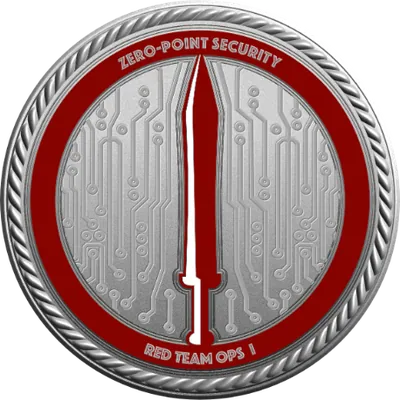 Zero-Point Security Red Team Ops certification badge